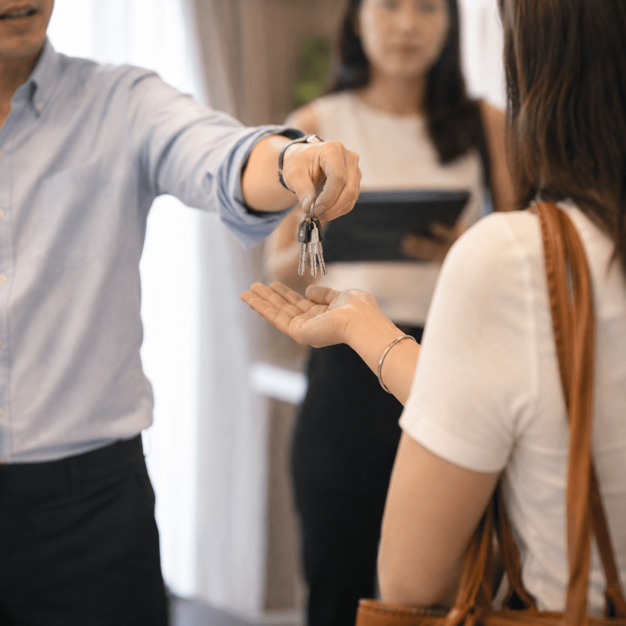 Keys handed over at close of purchase