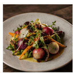 Beetroot, citrus, hazelnut