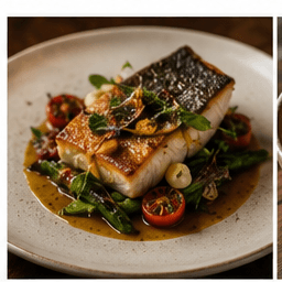 Fillet of fish, herb butter