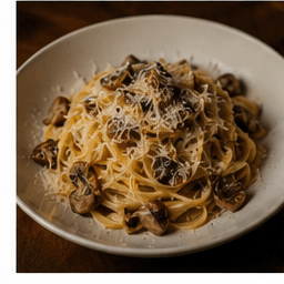 Tagliatelle, mushroom, parmesan