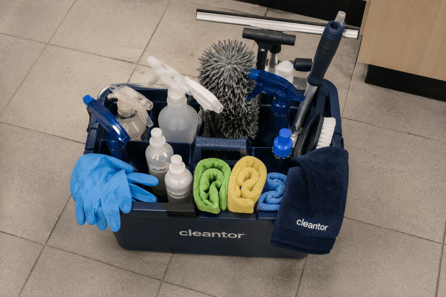 Bright Crew supplies, laid out