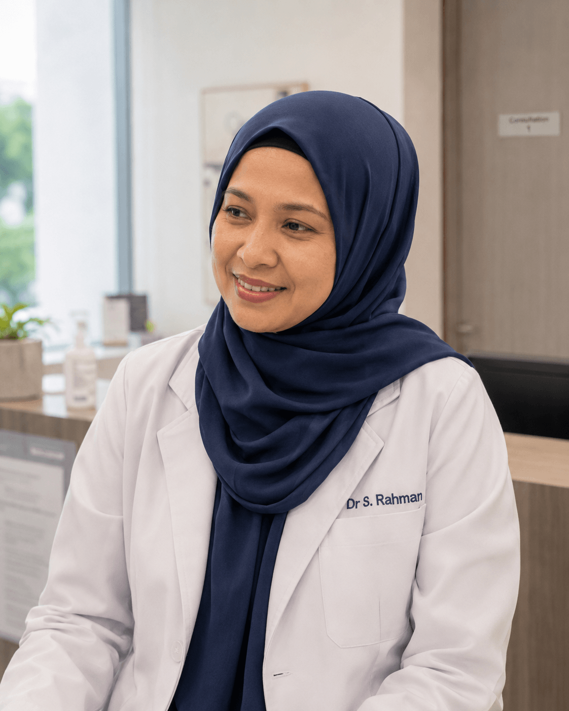 Family physician at the clinic