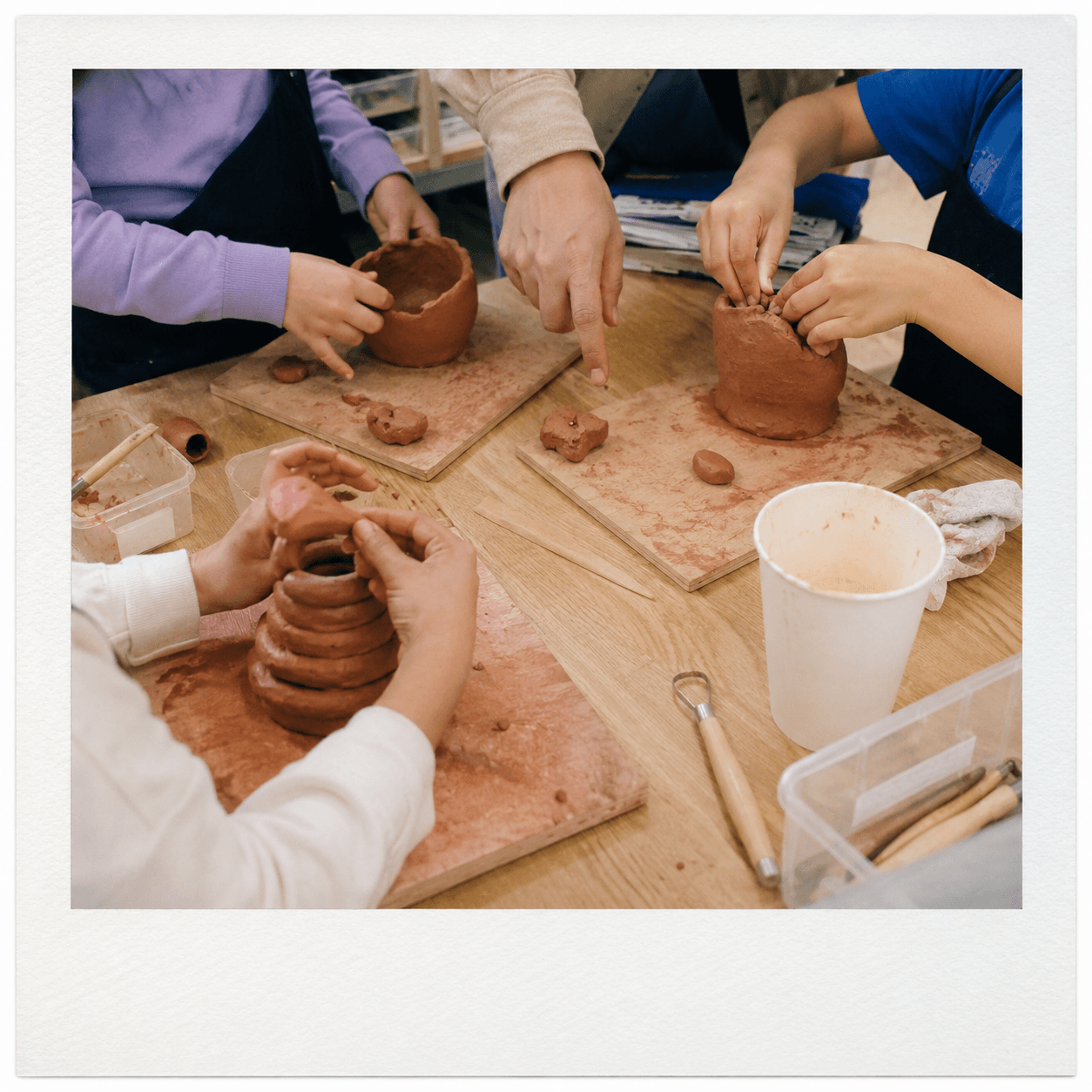 Hands in the clay