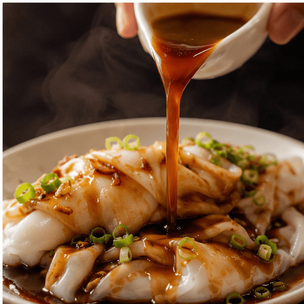 Chee cheong fun, sweet-soy