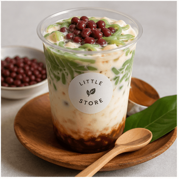 Cendol, red bean