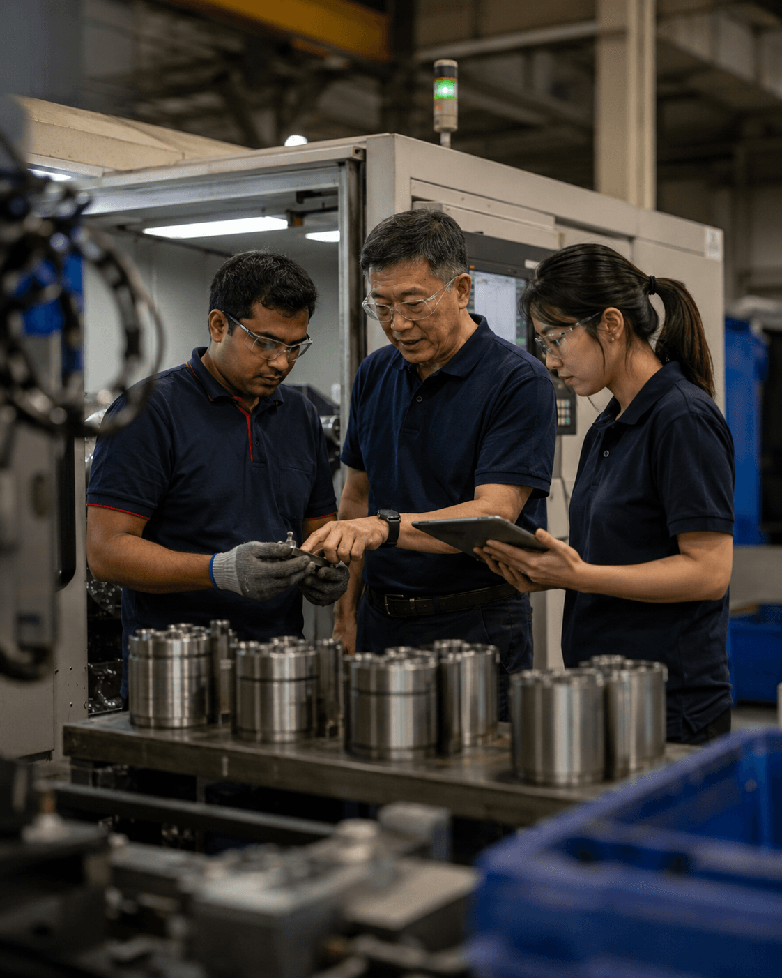 5-axis cell inspection station