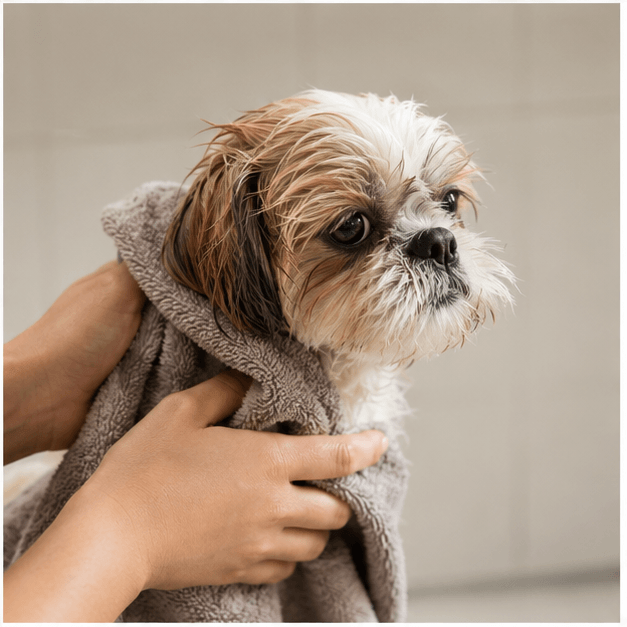 Bath, towel-dry